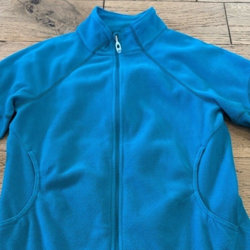 Mountain Hardwear Polartec Fleece Full Zip Jacket Teal Blue Womens Medium (1168)